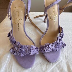 Jessica Simpson Lavender Floral Heels